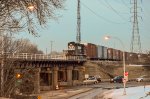 NS GP38-2 Locomotive making moves in the yard